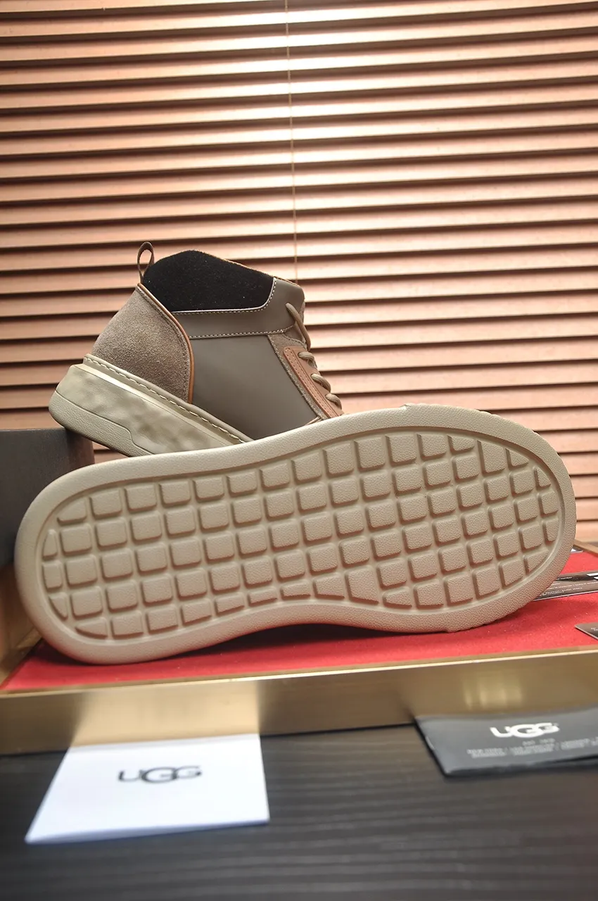 Men's shoes 💰640💶 [UGG] (full wool lining) top-end high-quality fur-in-one warm snow boots from Australia's warm luxury brand men's shoes, UGG-5877 official website synchronized, made of imported cowhide, carefully sewn...Imported rubber foam outsole (comfortable, soft, wear-resistant) The quality is really great...Exquisite workmanship, you can't put it down at first sight, available in sizes 39-44